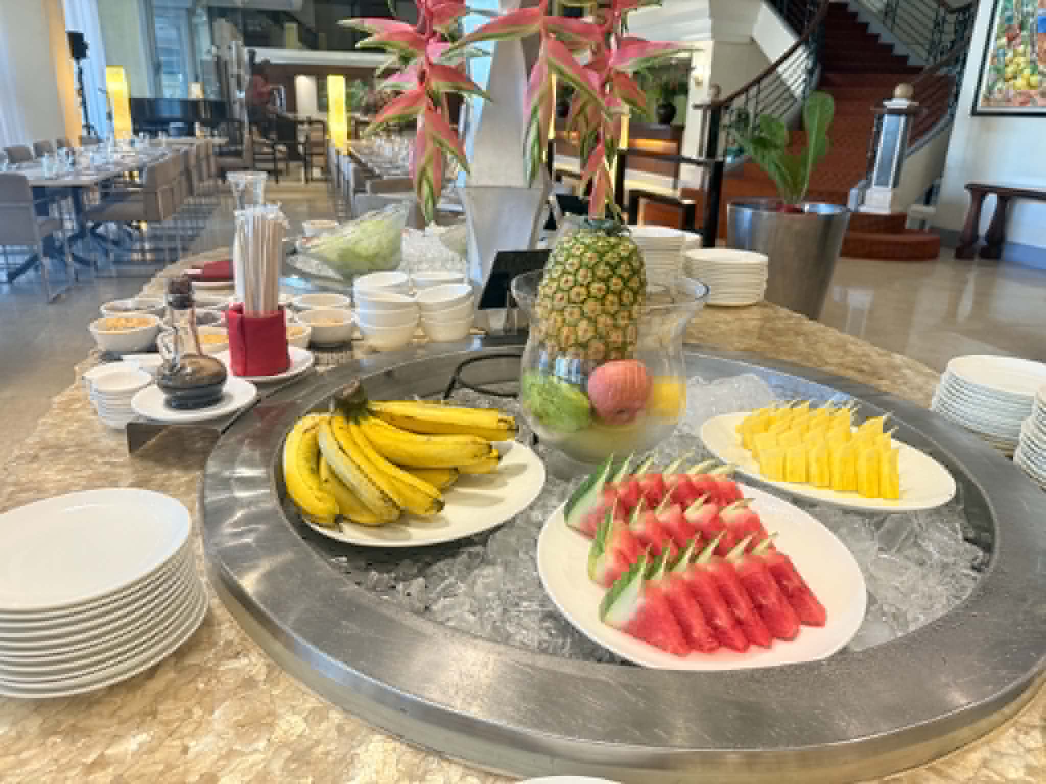 Fresh fruits at The Royal Mandaya Hotel Davao breakfast buffet