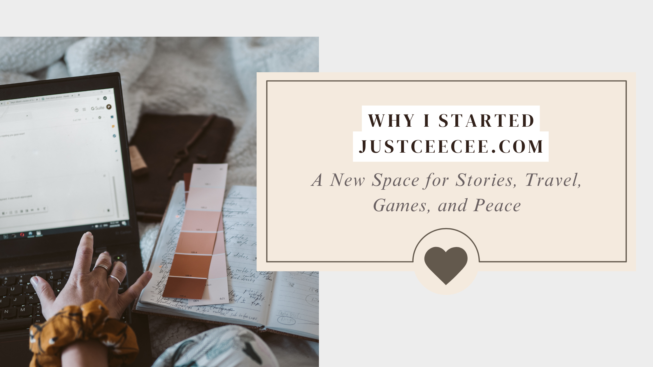 Why I Started JustCeeCee.com: A New Space for Stories, Travel, Games, and Peace