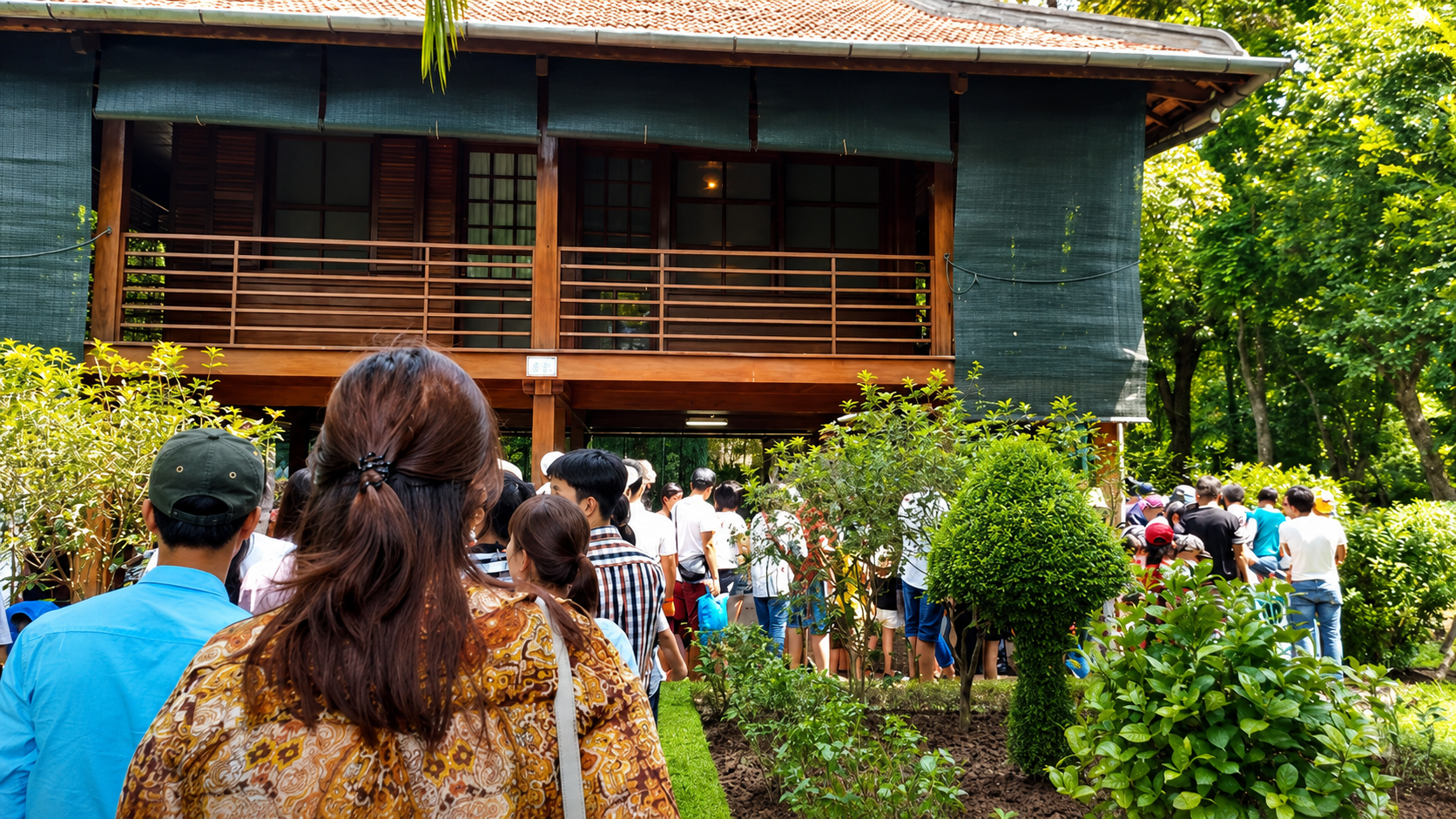 Ho Chi Minh Stilt House Garden Hanoi 2016