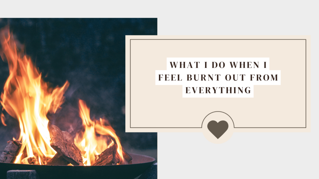 A quiet and reflective blog post banner about burnout, mental health, and finding peace